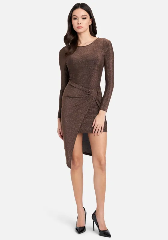 Ring Detail Sparkle Knit Dress sold by Bebe