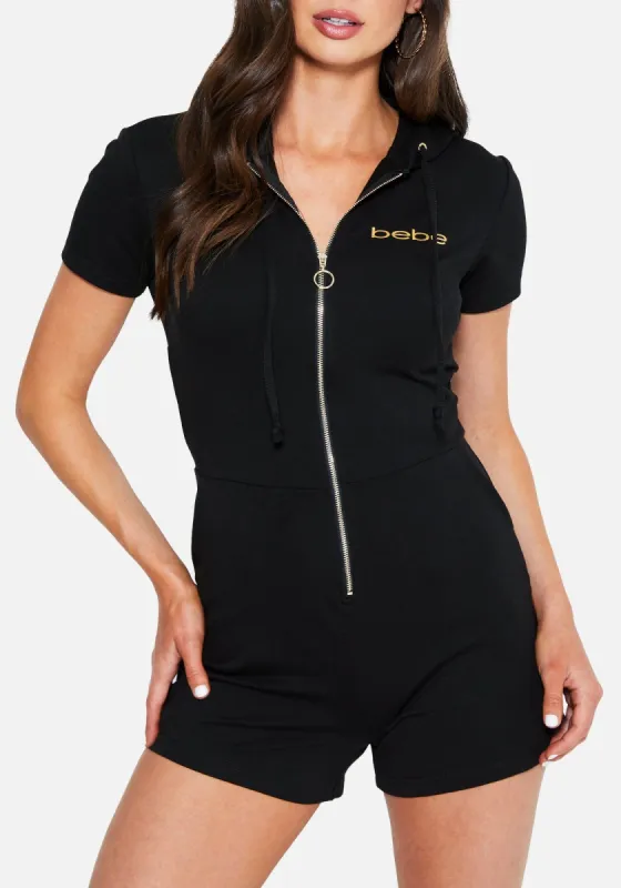 Bebe Logo French Terry Romper sold by Bebe