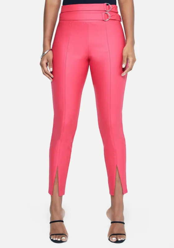 Coated Front Slit Belted Legging sold by Bebe