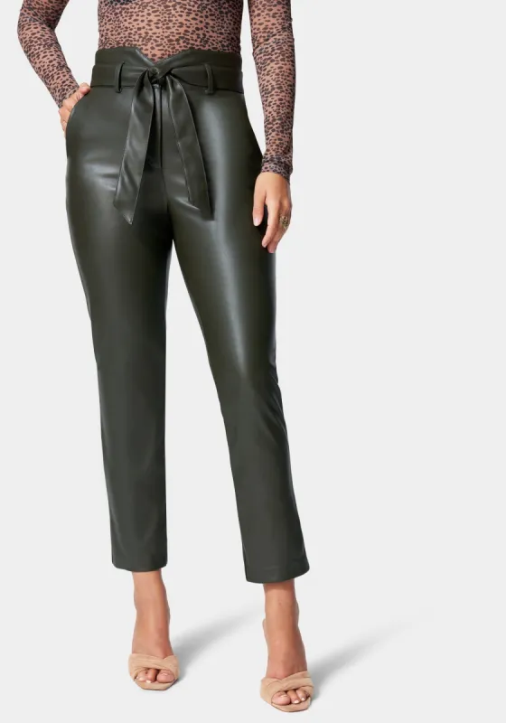 Belted Slim Leg Pant sold by Bebe