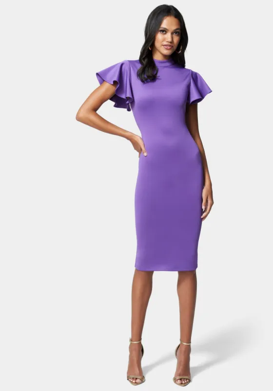 Flutter Mock Neck Dress made by Bebe