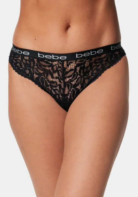 5 Pack Back Cutout Detail Thong sold by Bebe