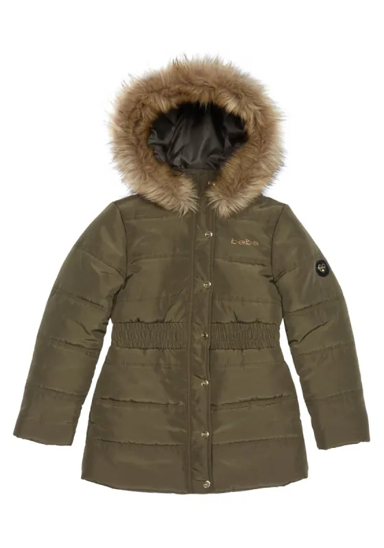 Girls Logo Puffer Coat sold by Bebe