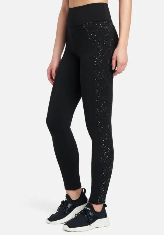 Bebe Logo Silver Speckle Print Legging sold by Bebe