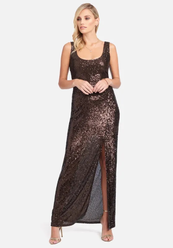 Sequin Tank Gown sold by Bebe
