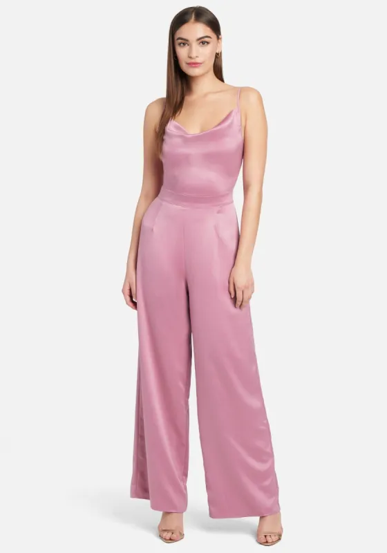 Cowl Neck Wide Leg Jumpsuit sold by Bebe