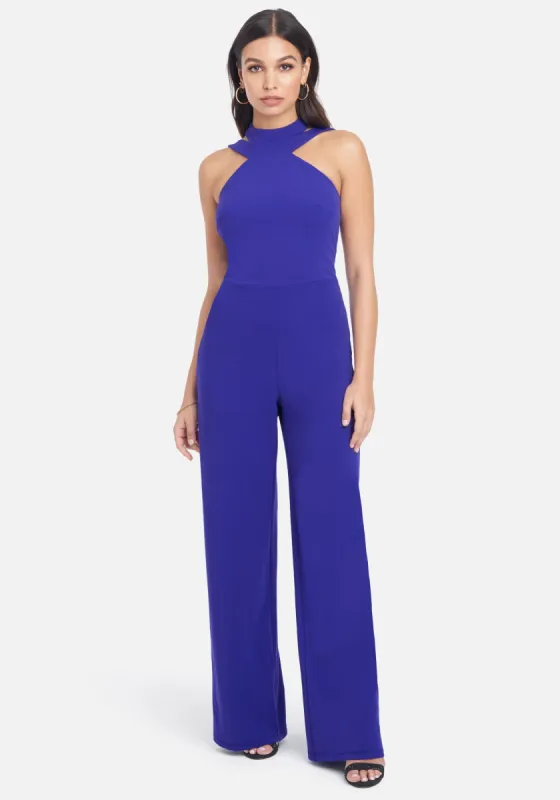 Wide Leg Halter Jumpsuit sold by Bebe