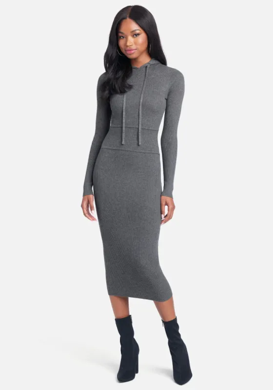 Hoodie Sweater Midi Dress sold by Bebe