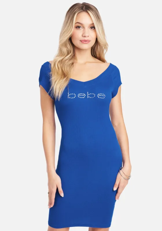 Short Sleeve Logo Dress sold by Bebe