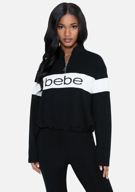 Bebe Logo French Terry Sweatshirt sold by Bebe