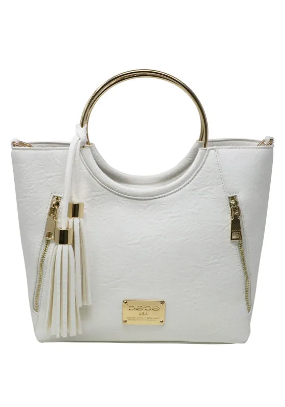 Rose Ring Handle Satchel sold by Bebe