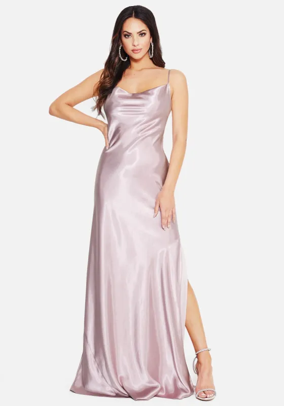 Cowl Neck Maxi Slip Dress sold by Bebe