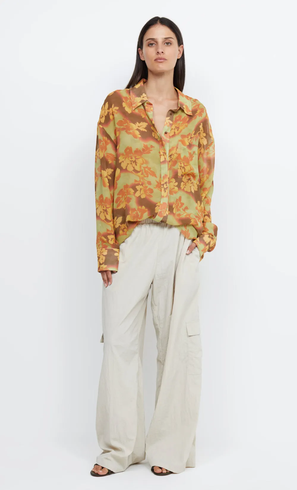 DREW SHIRT - HIBISCUS PATCH sold by bec + bridge