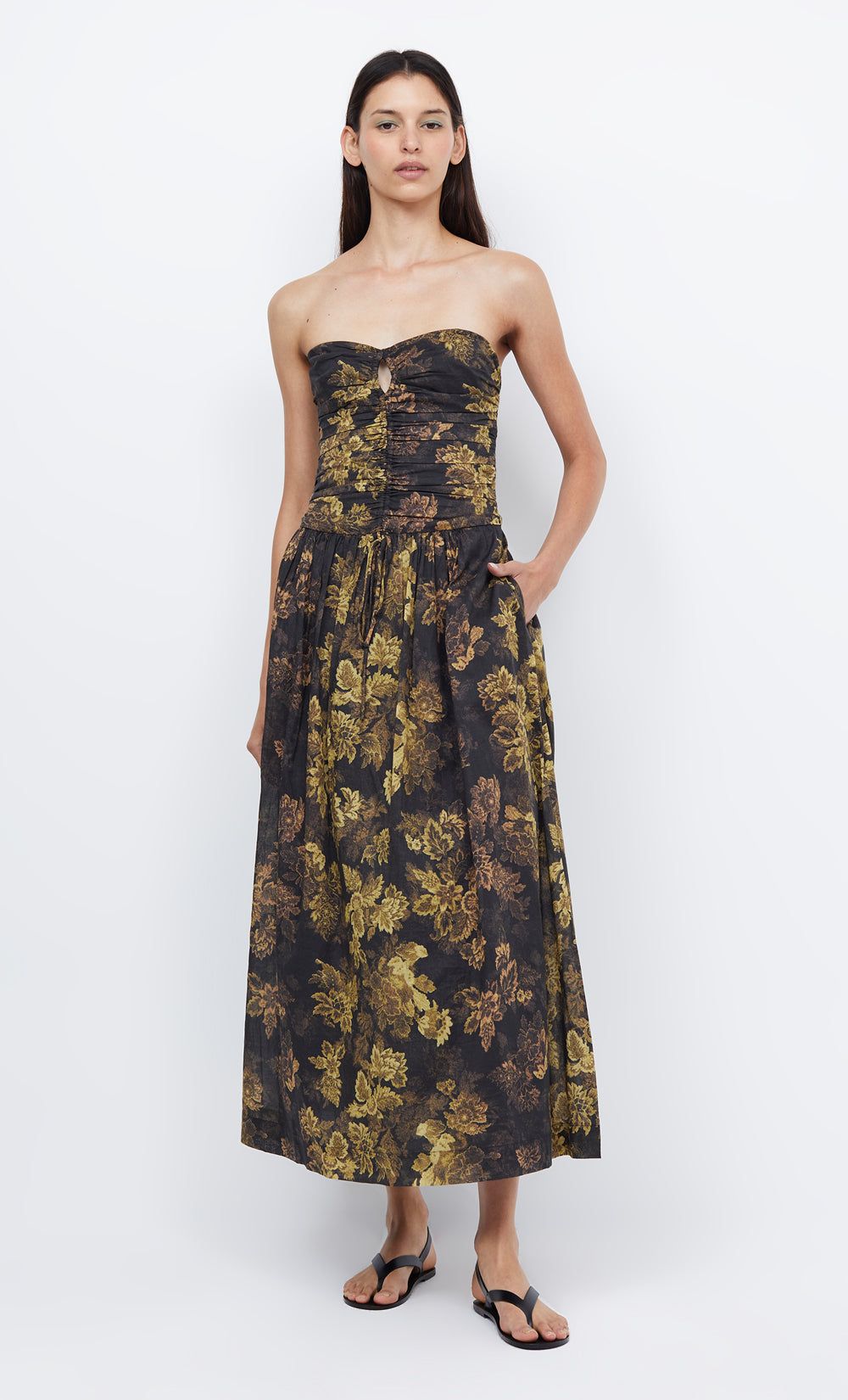 PALMER STRAPLESS MAXI - JASPER FLORAL sold by bec + bridge
