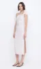 ELEA ASYM MIDI DRESS - VANILLA BEAN sold by bec + bridge