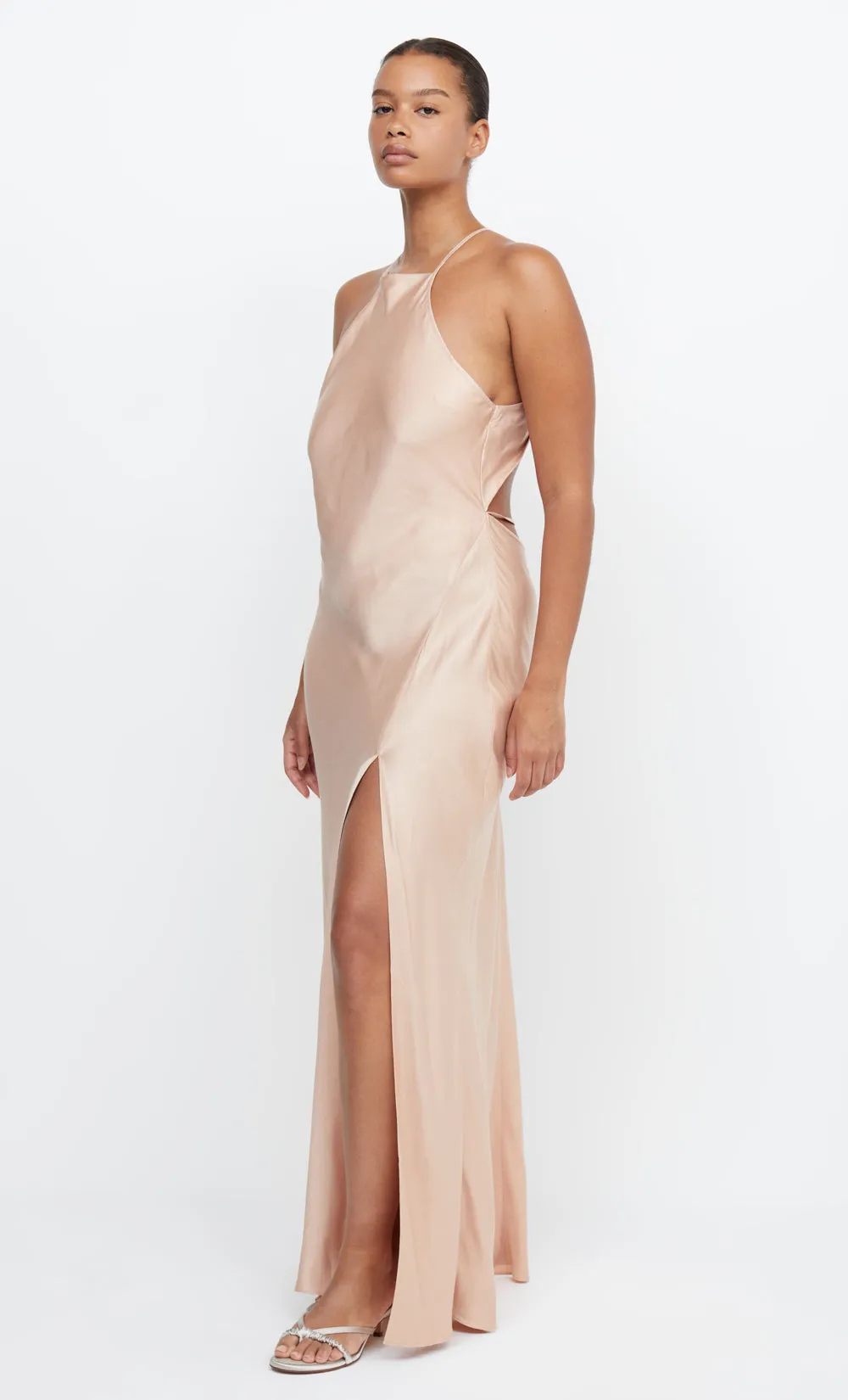 ADORE HALTER MAXI DRESS - ROSE GOLD sold by bec + bridge product image thumbnail 4