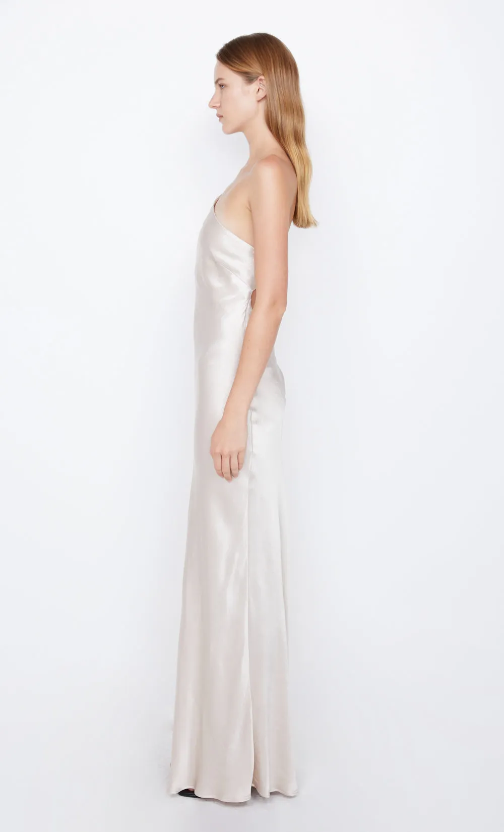 MARGAUX ASYM DRESS - SAND sold by bec + bridge product image thumbnail 4