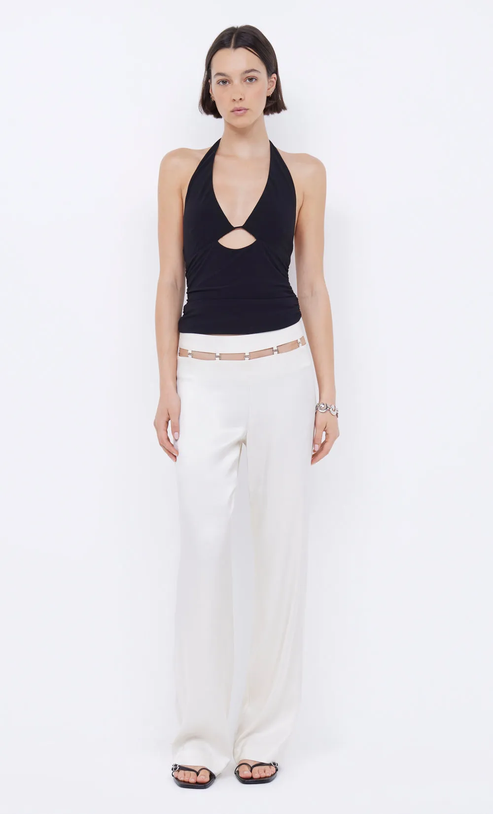 NABILA HALTER TOP - BLACK sold by bec + bridge