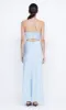 ROCHELLE TWIST STRAPLESS DRESS - DOLPHIN BLUE sold by bec + bridge