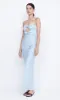 ROCHELLE TWIST STRAPLESS DRESS - DOLPHIN BLUE sold by bec + bridge