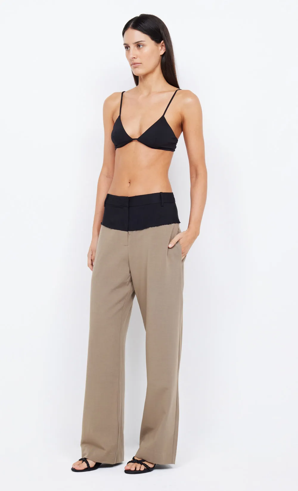 EZRA RELAXED PANT - SAGE/BLACK sold by bec + bridge