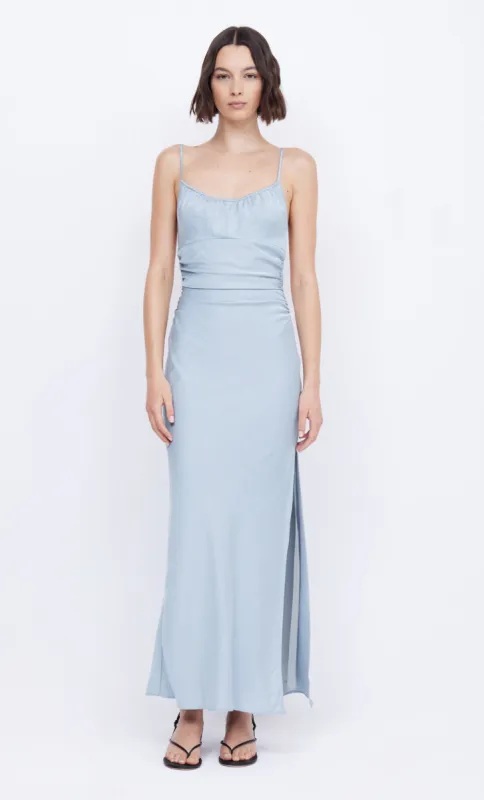 MARI LOU GATHERED MAXI DRESS - DOVE BLUE sold by bec + bridge