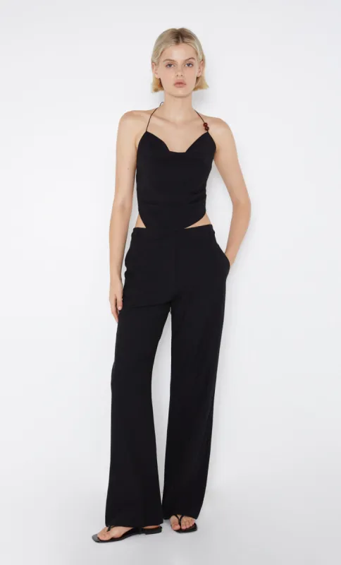 DESIREE HALTER TOP - BLACK sold by bec + bridge