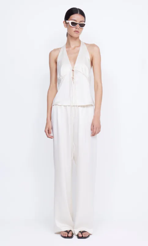 KAIA HALTER TOP - IVORY sold by bec + bridge