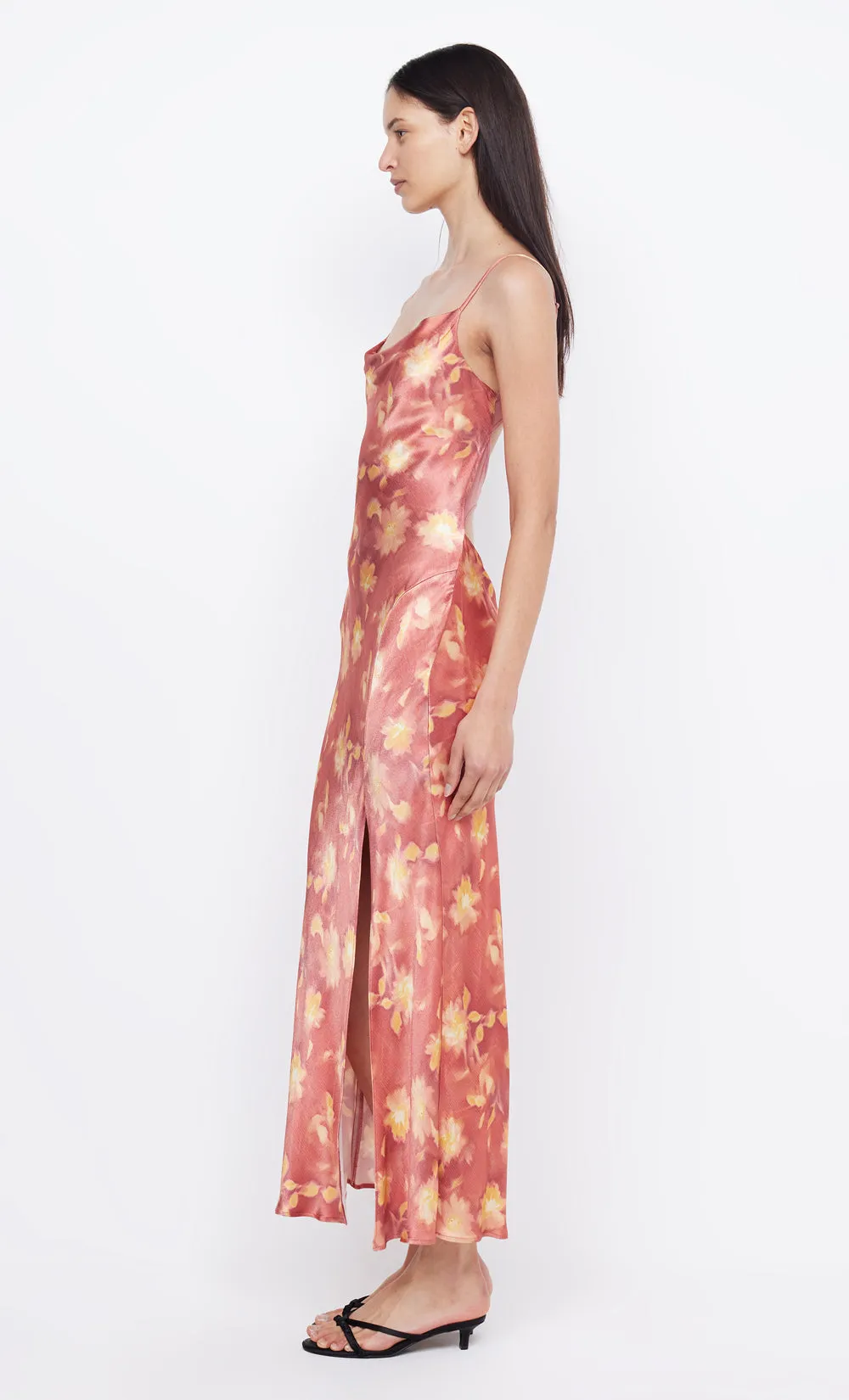 MARGOT SPLIT MIDI DRESS - LUMEN FLORAL sold by bec + bridge product image thumbnail 4