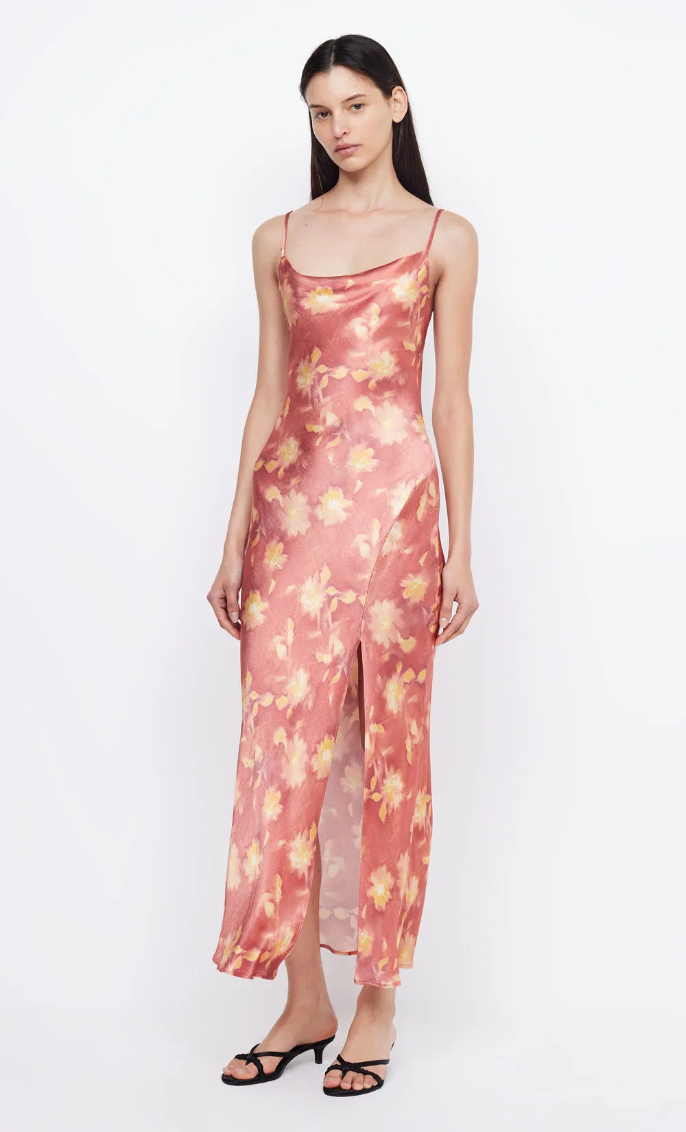 MARGOT SPLIT MIDI DRESS - LUMEN FLORAL sold by bec + bridge product image thumbnail 3