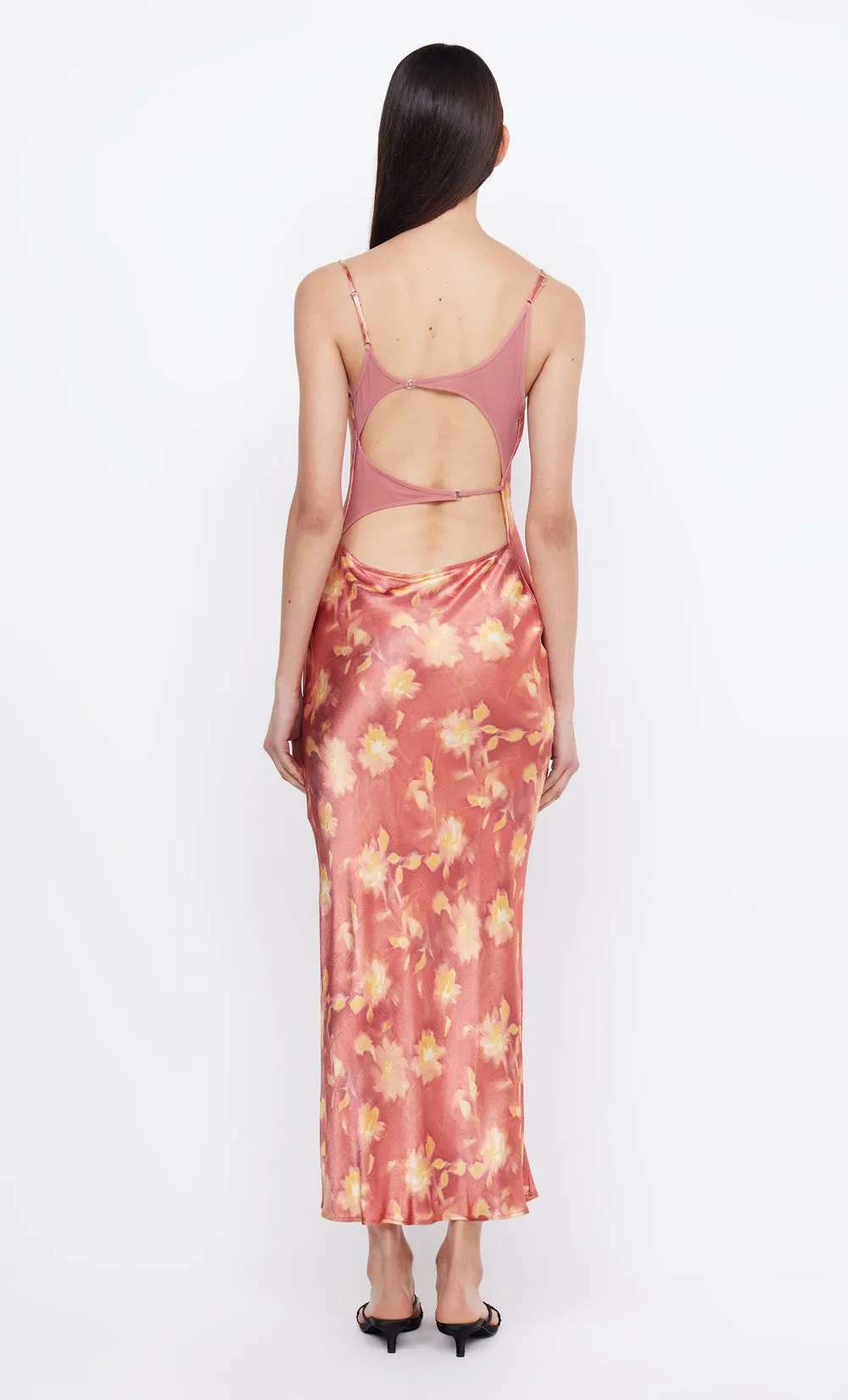 MARGOT SPLIT MIDI DRESS - LUMEN FLORAL sold by bec + bridge product image thumbnail 2