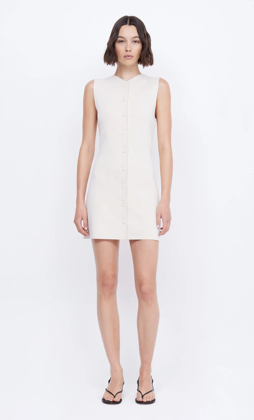 ILORA KNIT MINI DRESS - IVORY sold by bec + bridge