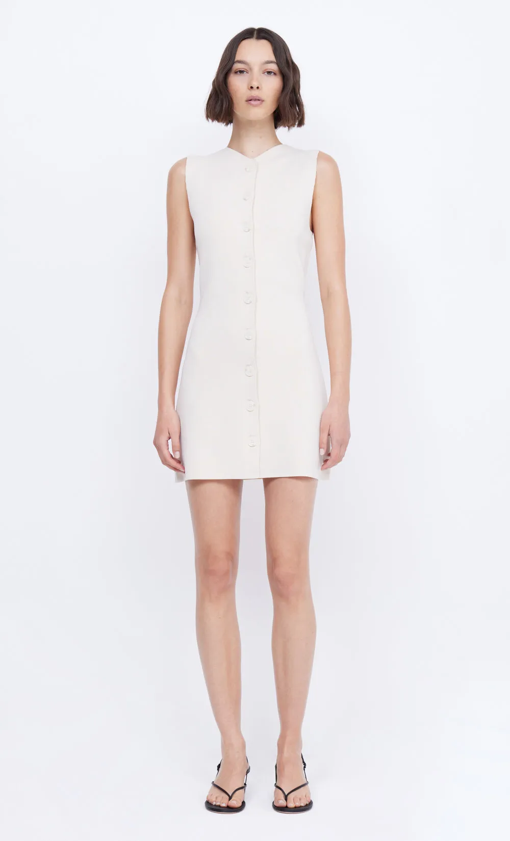ILORA KNIT MINI DRESS - IVORY sold by bec + bridge product image thumbnail 2