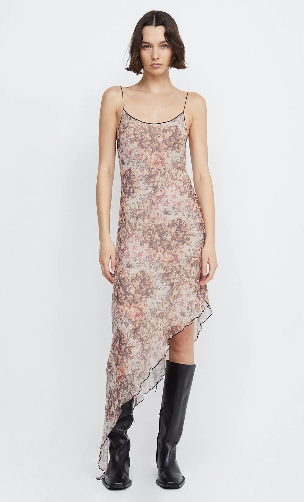 FLORENTINE ASYM MIDI DRESS - VERSAILLES FLORAL sold by bec + bridge product image thumbnail 2