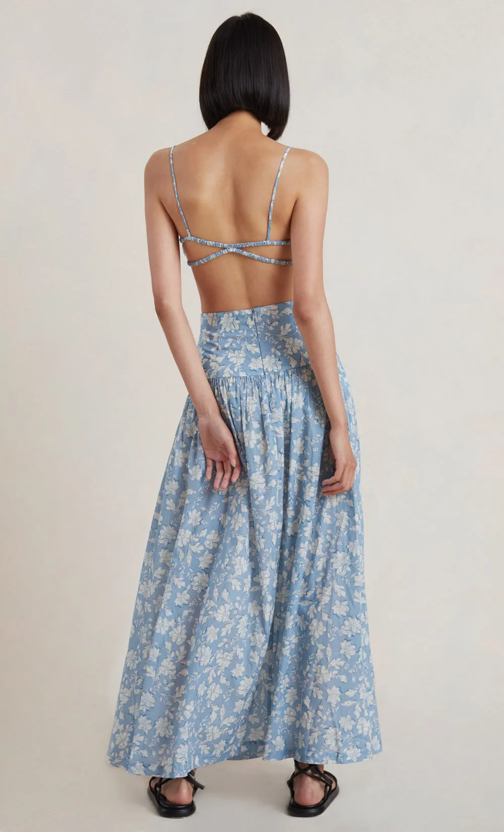FLORAL SKIES MAXI SKIRT - PRINT sold by bec + bridge product image thumbnail 4