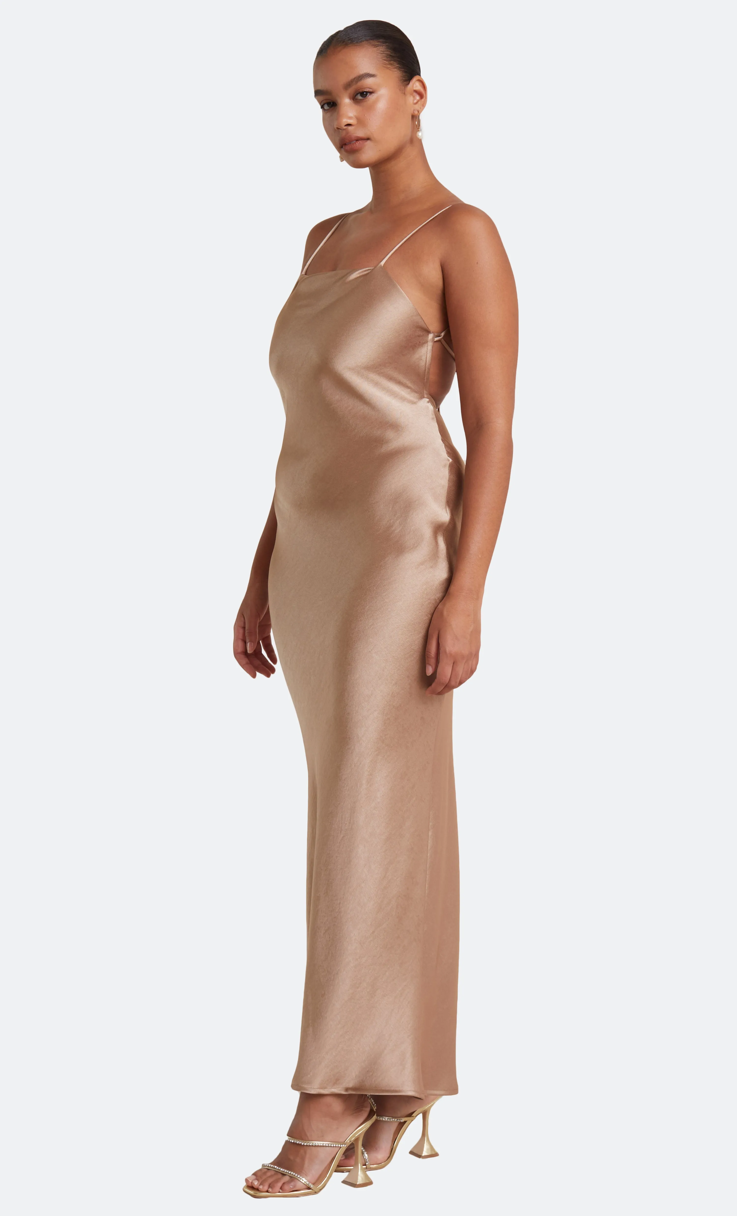 THE DREAMER TIE DRESS - GOLDEN sold by bec + bridge product image thumbnail 4