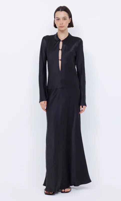 ORLA LONG SLEEVE MAXI DRESS - BLACK sold by bec + bridge