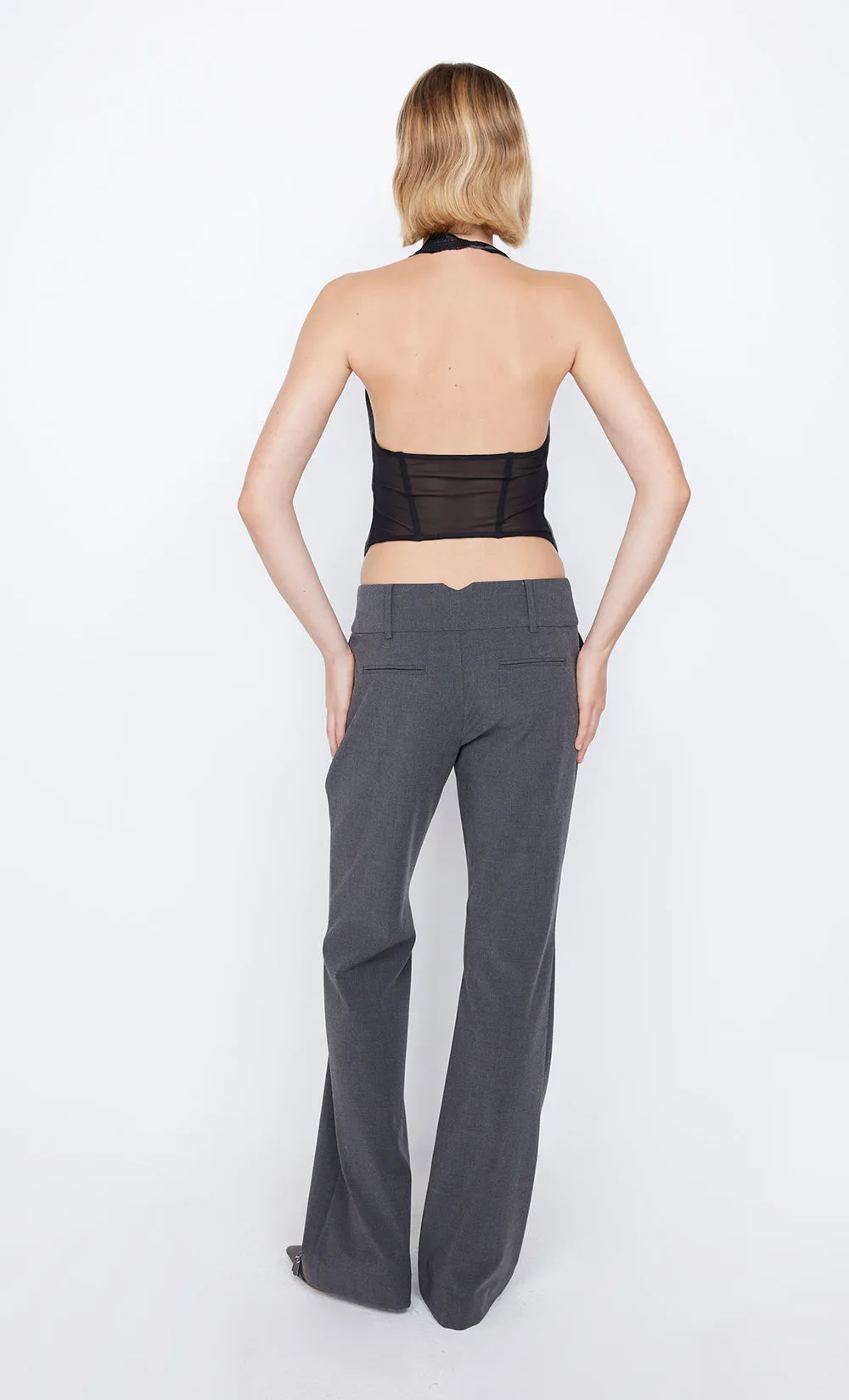 NAIDA HALTER TOP - CHARCOAL sold by bec + bridge product image thumbnail 2