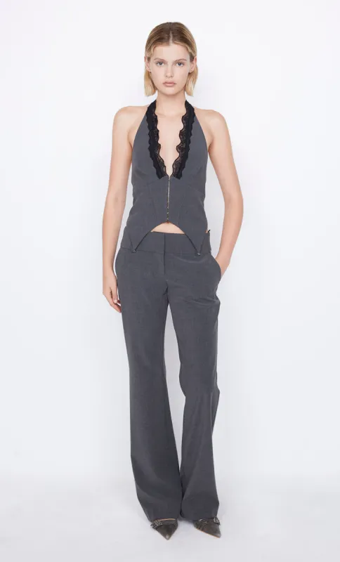 NAIDA HALTER TOP - CHARCOAL sold by bec + bridge