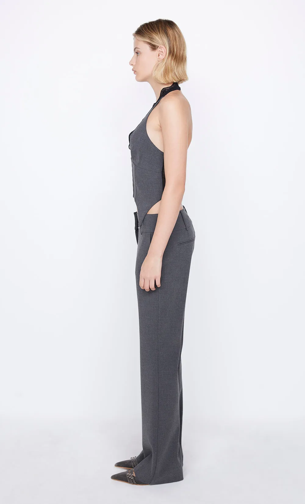 NAIDA HALTER TOP - CHARCOAL sold by bec + bridge product image thumbnail 3