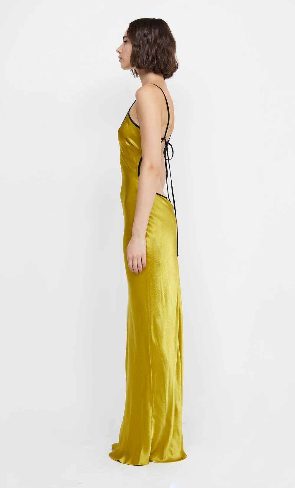 CEDAR CITY MAXI DRESS - OLIVE OIL/BLACK sold by bec + bridge product image thumbnail 4