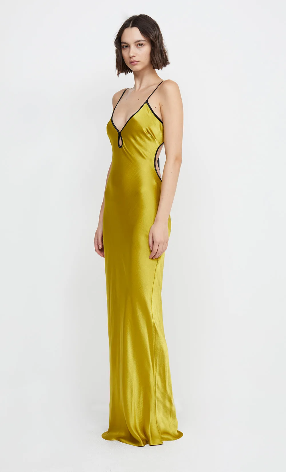 CEDAR CITY MAXI DRESS - OLIVE OIL/BLACK sold by bec + bridge product image thumbnail 5