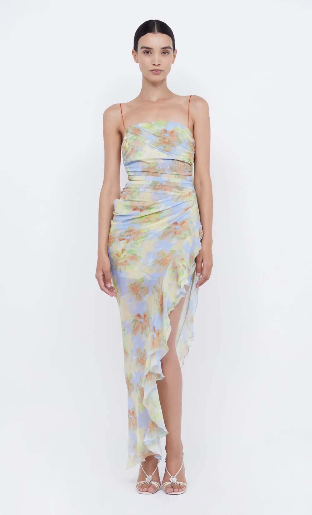 ZEPHY ASYM DRESS - BLUE BLOSSOM sold by bec + bridge