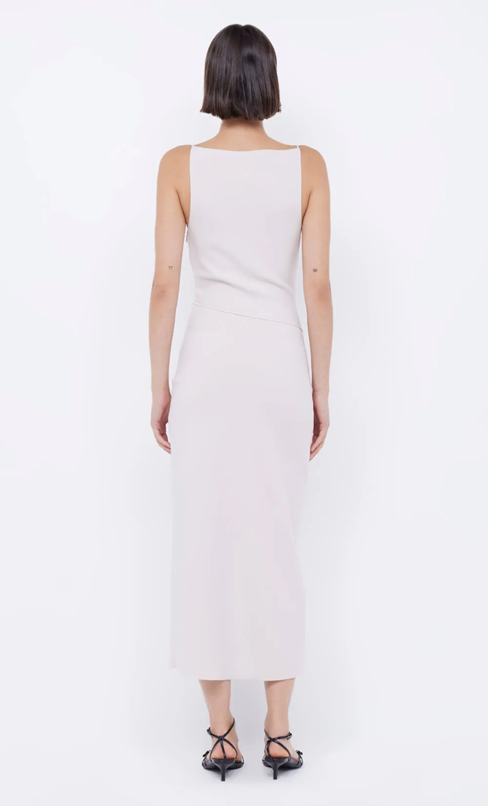 MARIELLE SPLIT DRESS - VANILLA BEAN sold by bec + bridge product image thumbnail 2