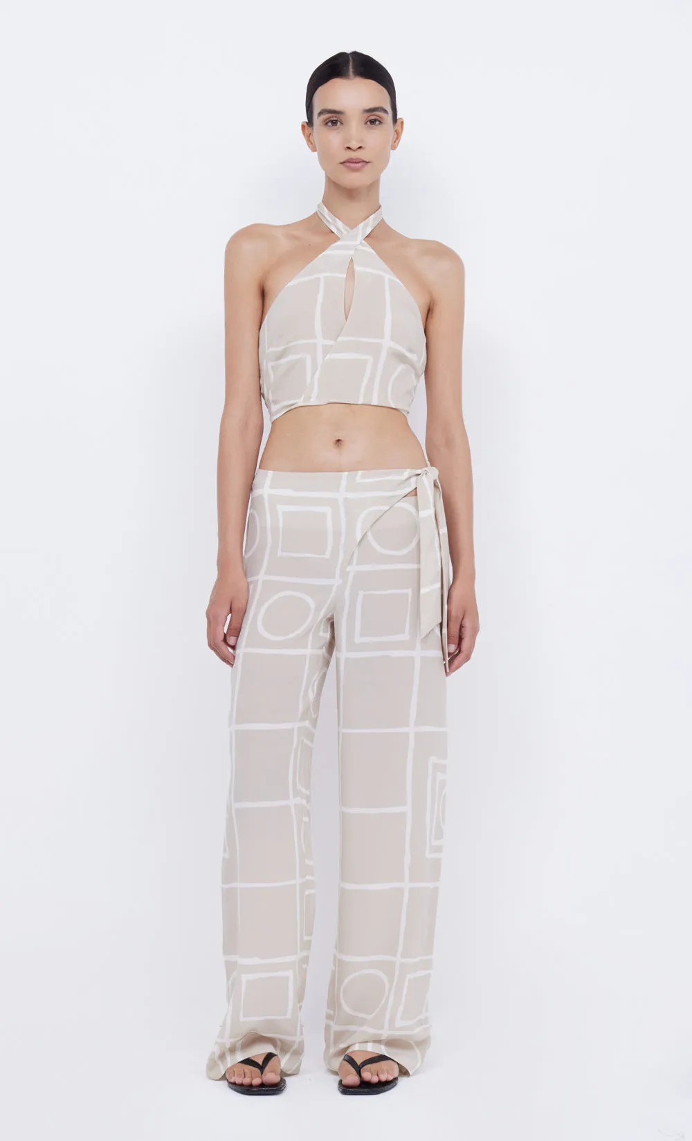 SALMA HALTER TOP - CHECKERS sold by bec + bridge