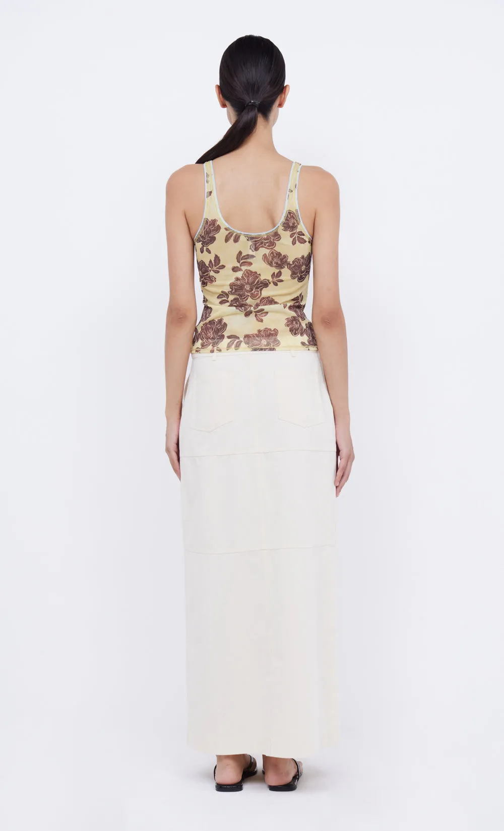 PHOENIX MAXI SKIRT - CREAM/BLACK sold by bec + bridge product image thumbnail 4