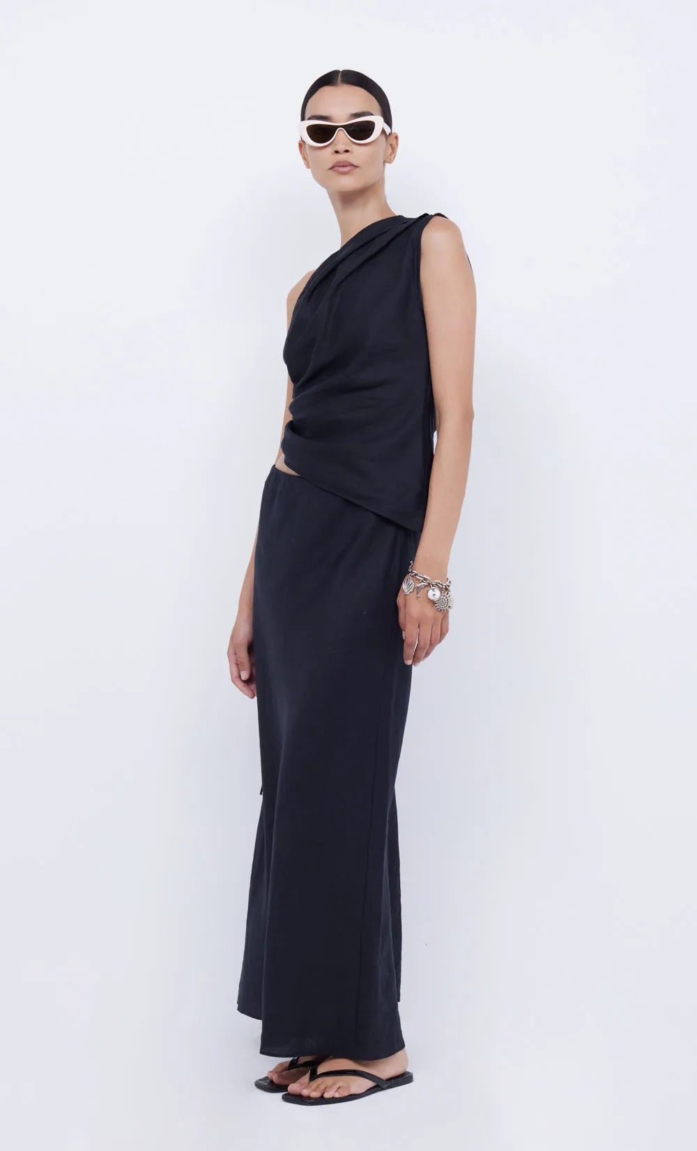 LARA MAXI SKIRT - BLACK sold by bec + bridge