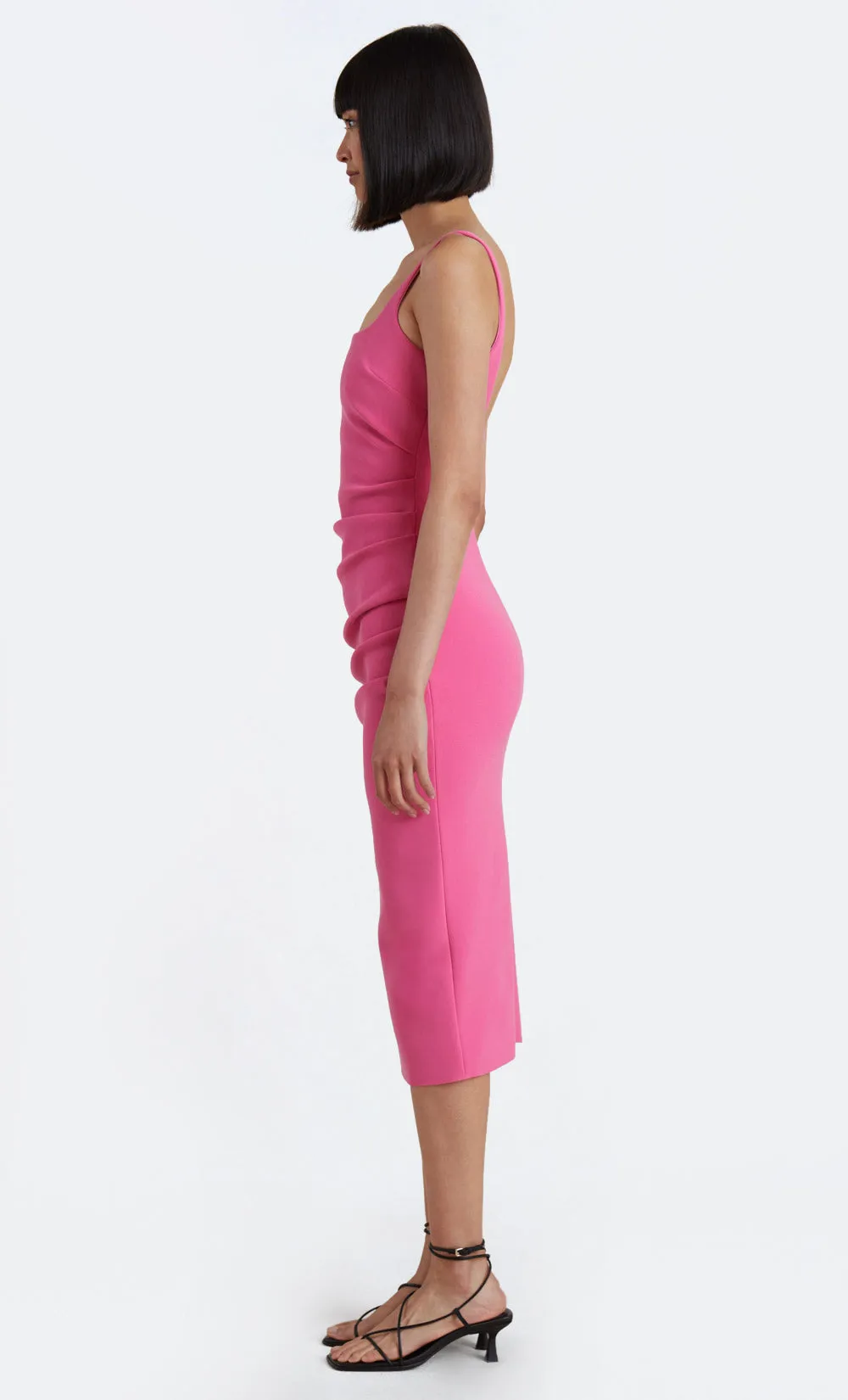 KARINA TUCK MIDI DRESS - PARADISE PINK sold by bec + bridge product image thumbnail 3