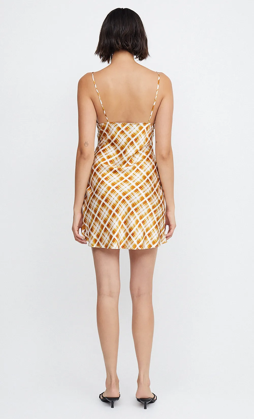 AMBER V MINI DRESS - SUNFLOWER CHECK sold by bec + bridge product image thumbnail 5
