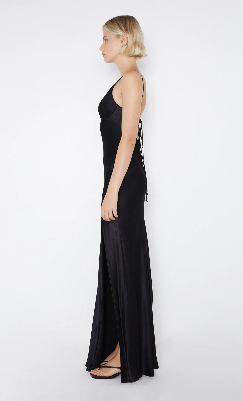 REN SPLIT MAXI DRESS - BLACK sold by bec + bridge product image thumbnail 4